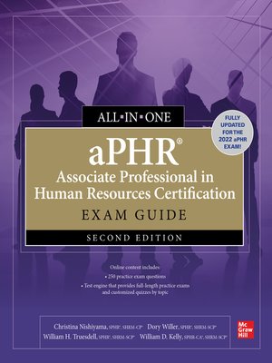 cover image of aPHR Associate Professional in Human Resources Certification All-in-One Exam Guide